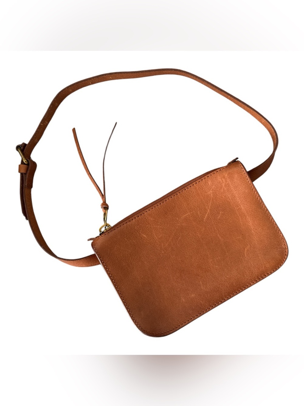Madewell The Simple Pouch Belt Bag – English Saddle Leather XS